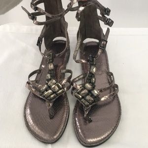 Gladiator Sandals with Rhinestone Detail